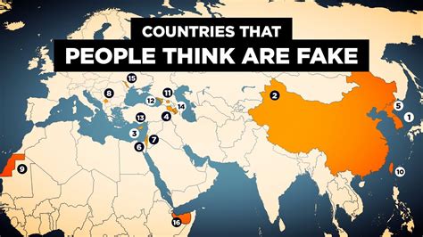 countries that people think are fake